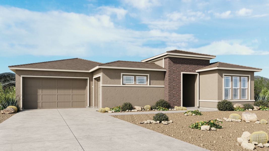 Representative exterior photo of a completed home built from the Rixford by Taylor Morrison in Borgata Summit, Queen Creek, AZ (Image 3).