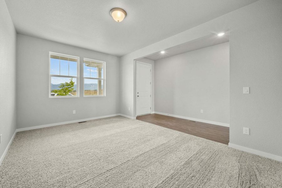 Representative unfurnished interior of a home built from the Balsam by View Homes in Aspen Ranch, Fountain (Image 21).