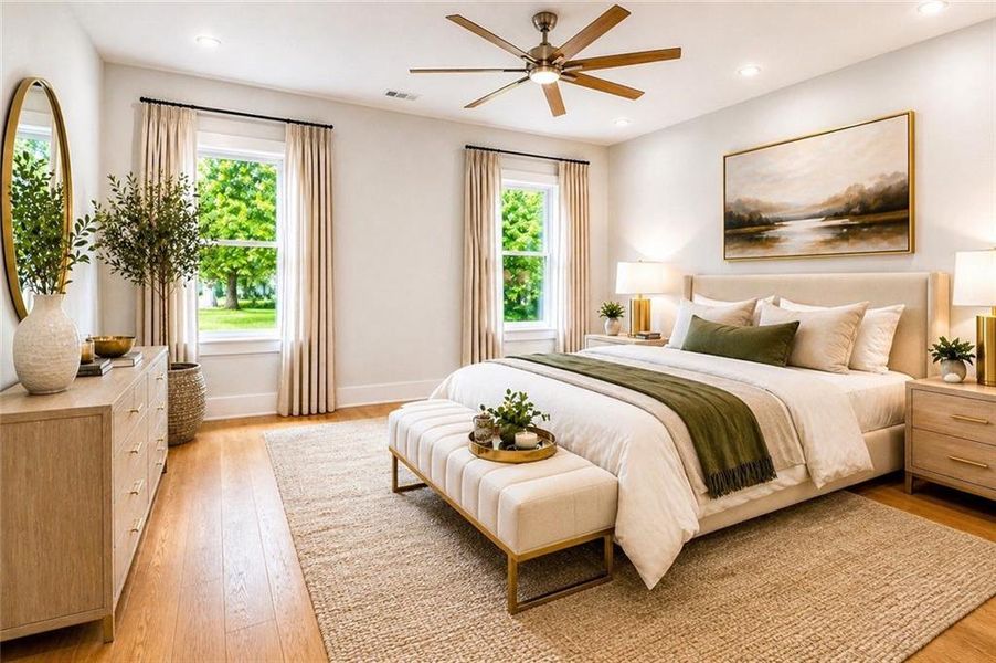 Furnished interior view inside a new home in , Atlanta (Image 10).