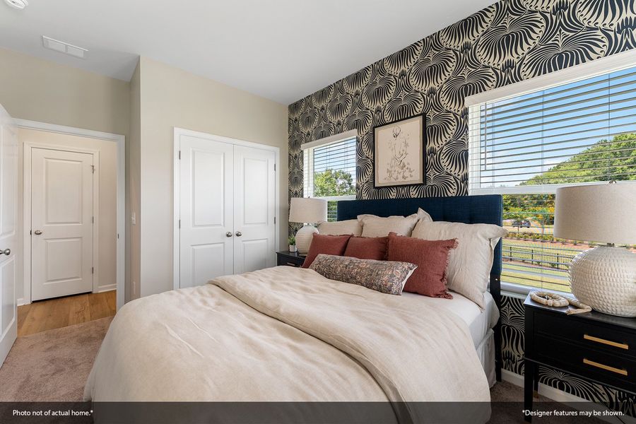 Furnished interior view inside a new home in Nichols Landing, Charlotte (Image 17).