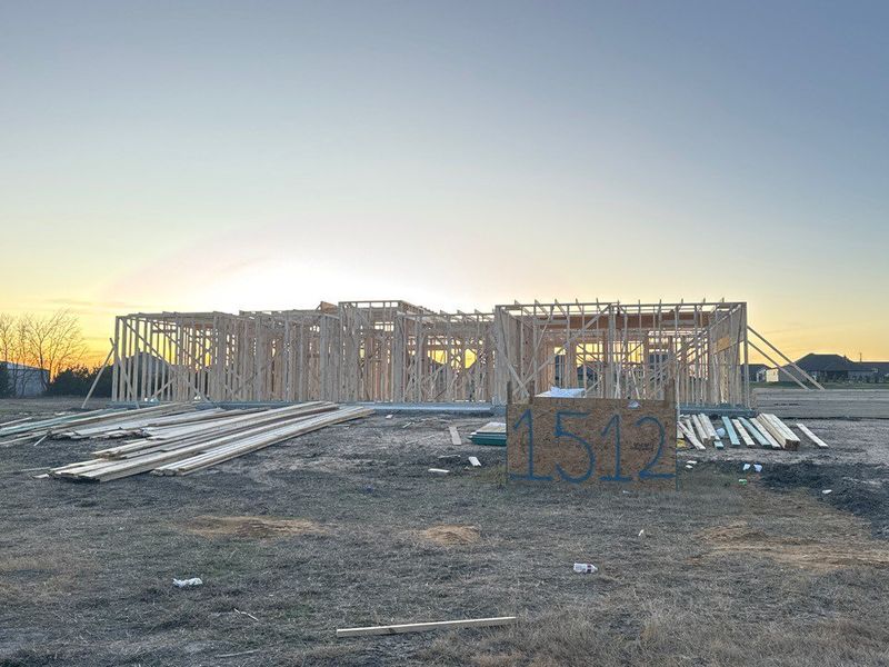 In-progress construction of a new home in Fannin Ranch, Leonard, TX (Image 3).