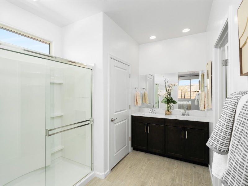 Furnished interior view inside a new home in Rincon Crest at Rocking K, Tucson (Image 8).
