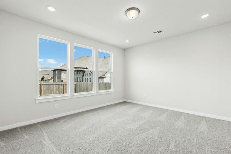Spacious, unfurnished interior of a new home in Santa Rita Ranch, Liberty Hill (Image 26). Spacious, unfurnished interior of a new home in Santa Rita Ranch, Liberty Hill (Image 26).