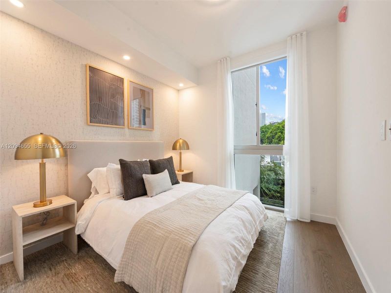 Furnished interior view inside a new home in , Miami (Image 12).