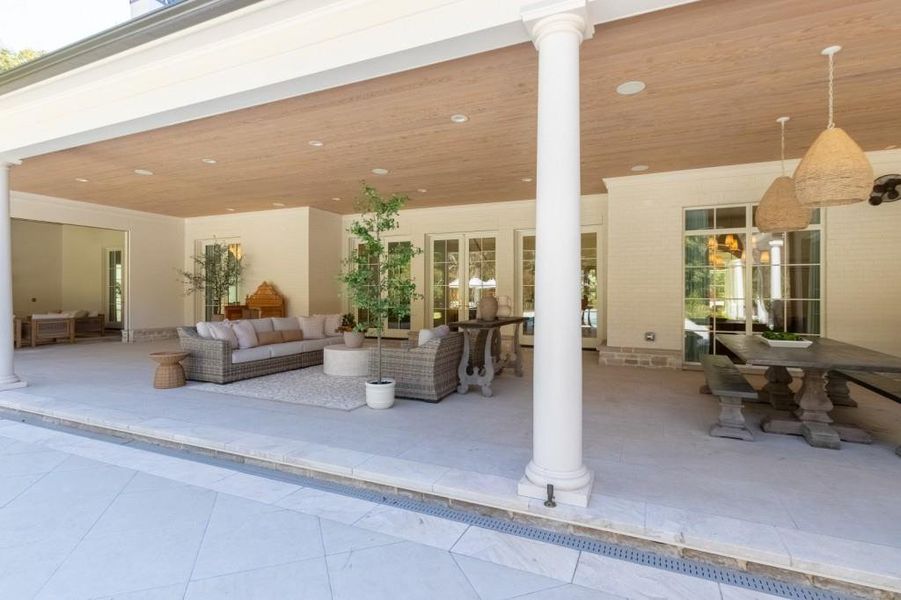 Exterior details and patio area of a home in , Canton (Image 22).