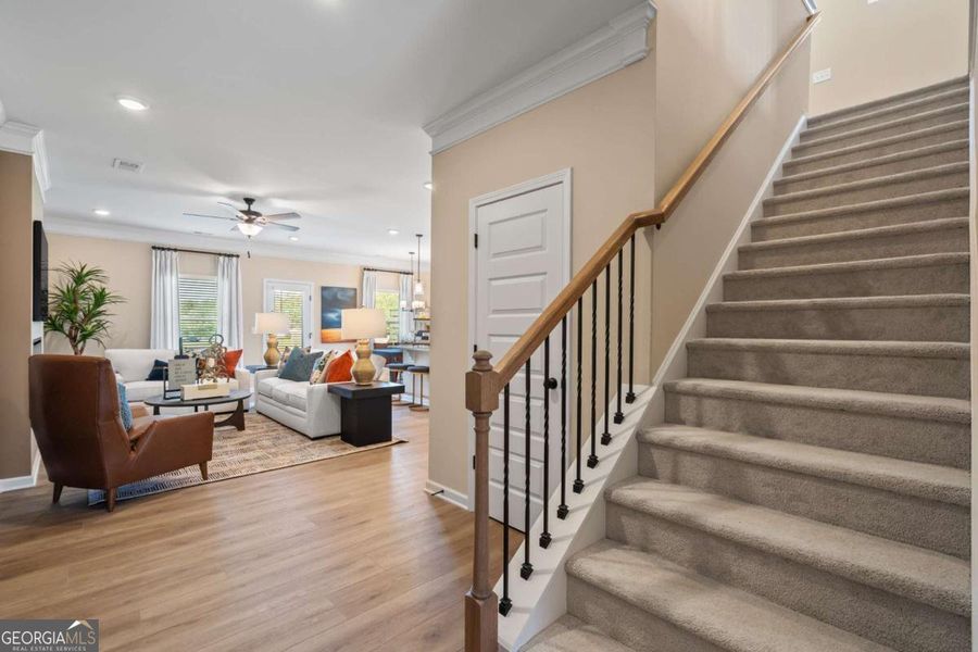 Furnished interior view inside a new home in Glendale Towns, Conyers (Image 13).
