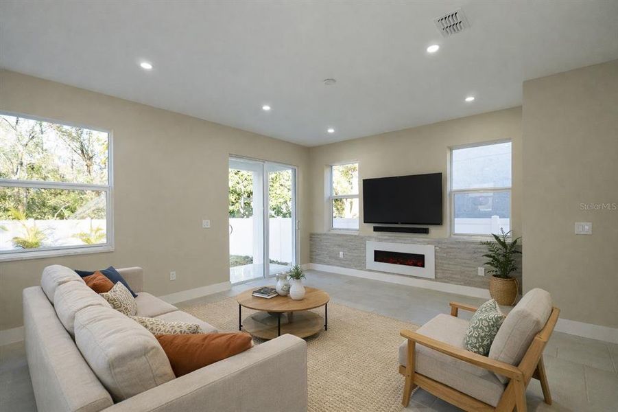 Furnished interior view inside a new home in , Tampa (Image 18).