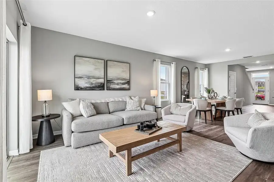 Furnished interior view inside a new home in , Haines City (Image 9).