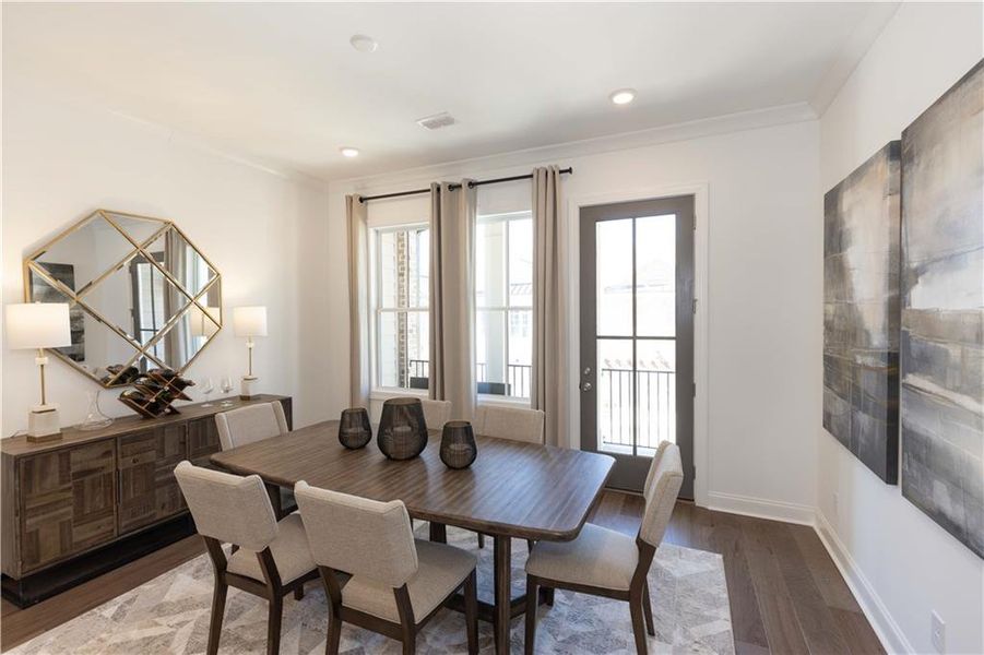 Furnished interior view inside a new home in Waterside Condos, Peachtree Corners (Image 11).