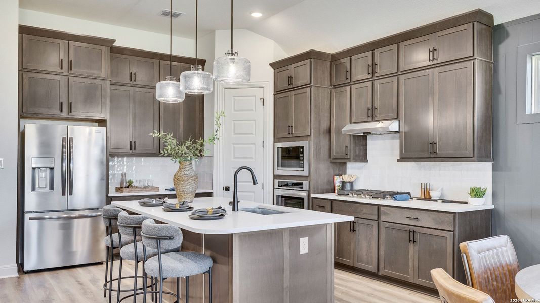 Furnished interior view inside a new home in The Crossvine, Schertz (Image 11).