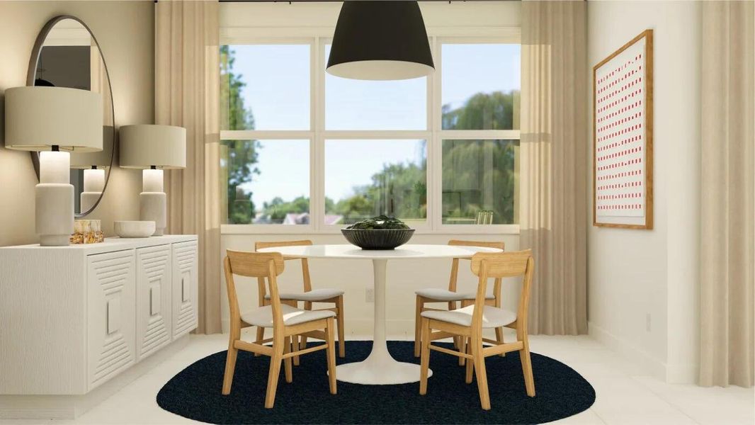 Furnished interior view inside a new home in Arden: The Providence Collection, Loxahatchee (Image 3).