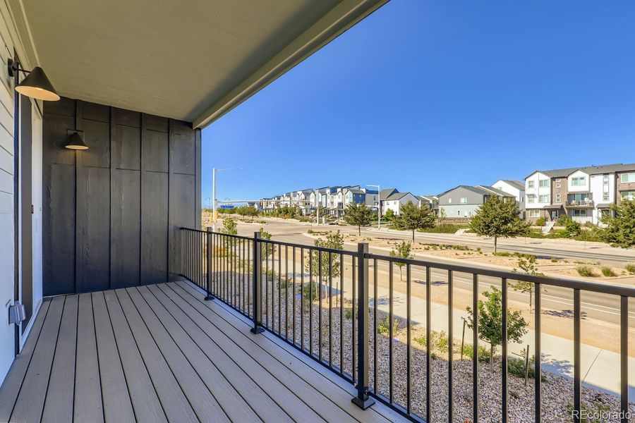 Exterior details and patio area of a home in , Broomfield (Image 1).