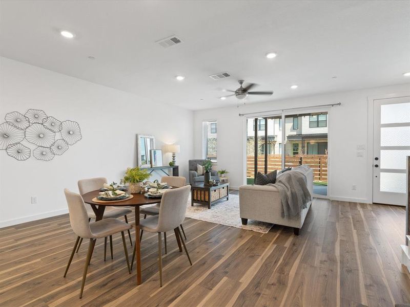 Furnished interior view inside a new home in , Prosper (Image 28).