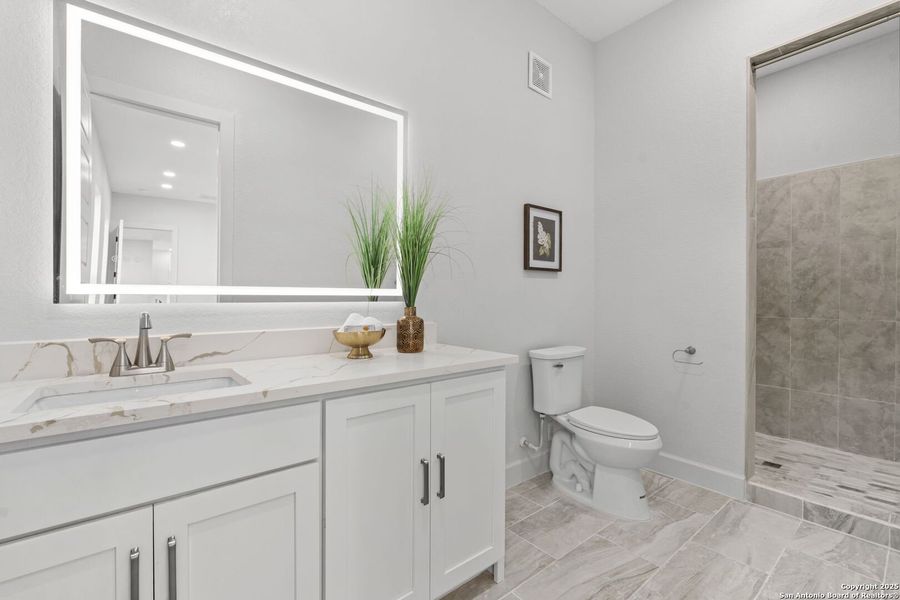 Furnished interior view inside a new home in , San Antonio (Image 31).