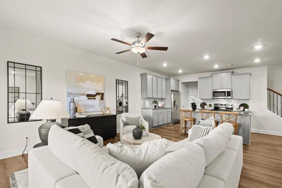 Furnished interior view inside a new home in , Dacula (Image 16). Furnished interior view inside a new home in , Dacula (Image 16).