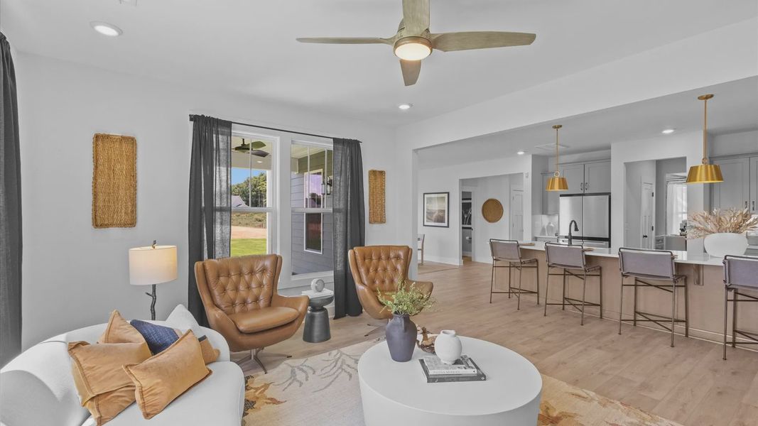 Representative furnished interior of a home built from the Stonefield by DRB Homes in Kayfield at Midway, Anderson (Image 11).