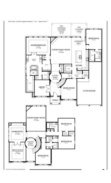 2D floor plan layout of this home in Briarley, Montgomery, TX (Image 2).