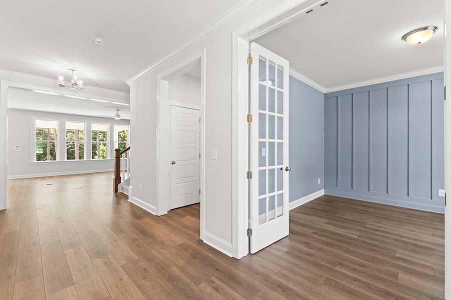 Representative unfurnished interior of a home built from the The Hampton by RobuckHomes in Baylee Ridge, Selma (Image 25). Representative unfurnished interior of a home built from the The Hampton by RobuckHomes in Baylee Ridge, Selma (Image 25).