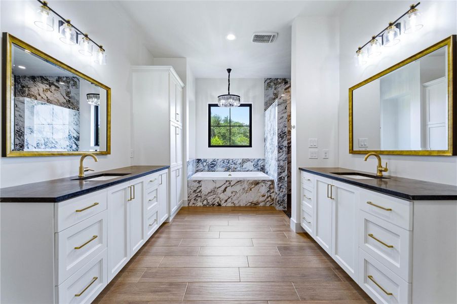 Furnished interior view inside a new home in , San Marcos (Image 10).