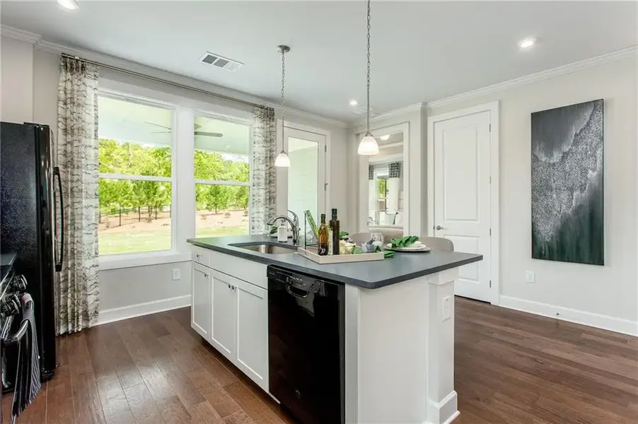 Furnished interior view inside a new home in , Hoschton (Image 24).