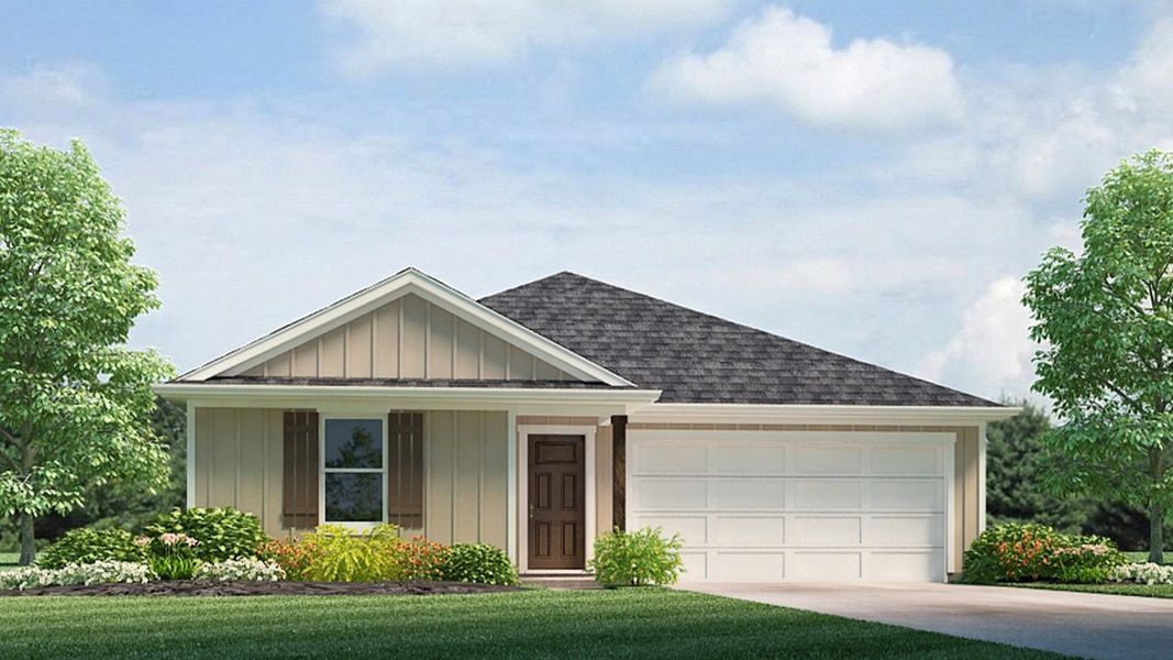 Representative exterior photo of a completed home built from the Edison by D.R. Horton in Huntington Estates, Millington, TN (Image 2).