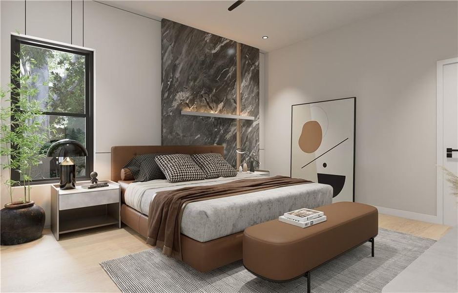 Furnished interior view inside a new home in , Sugar Hill (Image 15).
