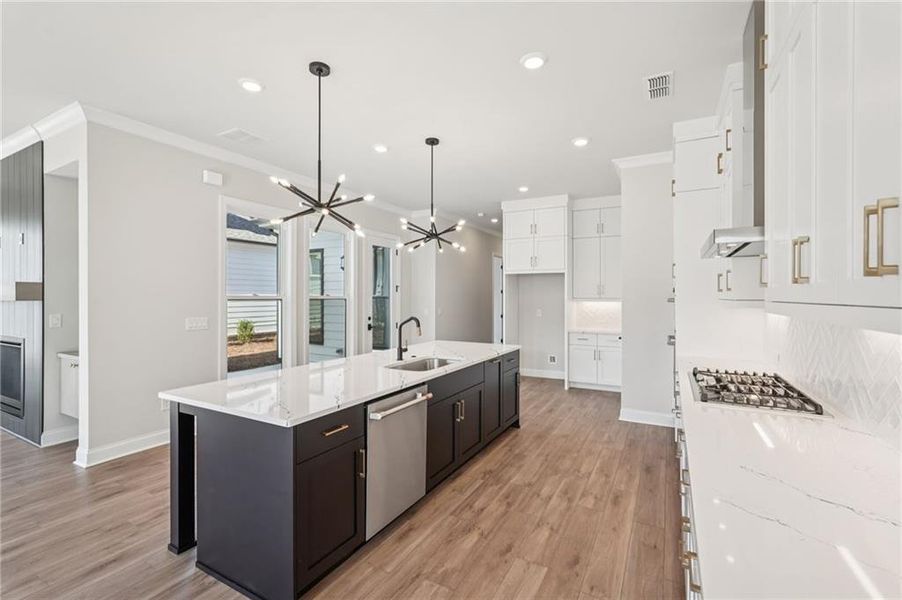 Furnished interior view inside a new home in Promenade at Sawnee Village, Cumming (Image 9).