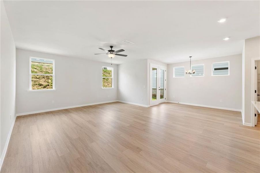Spacious, unfurnished interior of a new home in Kelly Preserve, Loganville (Image 23). Spacious, unfurnished interior of a new home in Kelly Preserve, Loganville (Image 23).