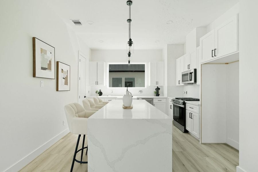 Furnished interior view inside a new home in , Houston (Image 13).