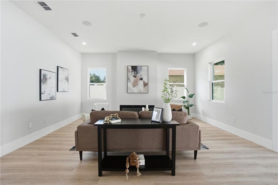 Furnished interior view inside a new home in , Belle Isle (Image 8).
