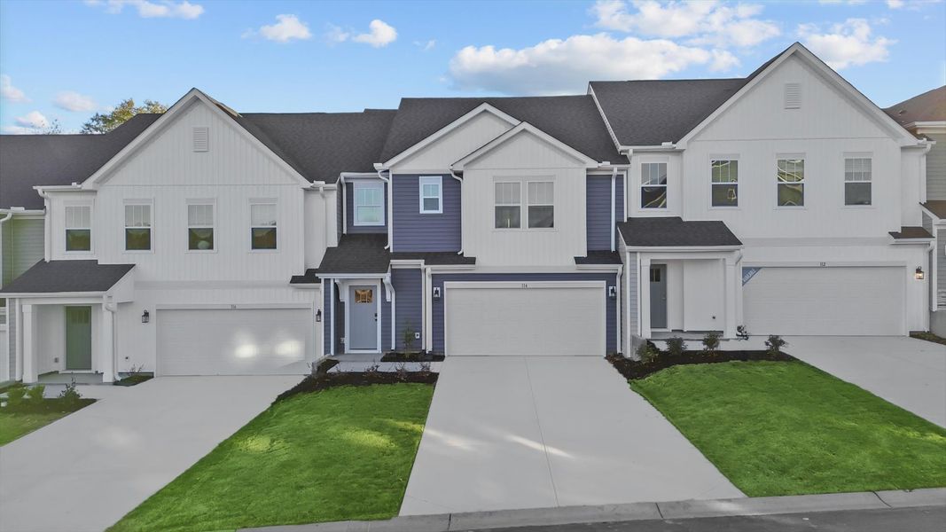 First-rate curb appeal with clean lines and a welcoming front entry First-rate curb appeal with clean lines and a welcoming front entry