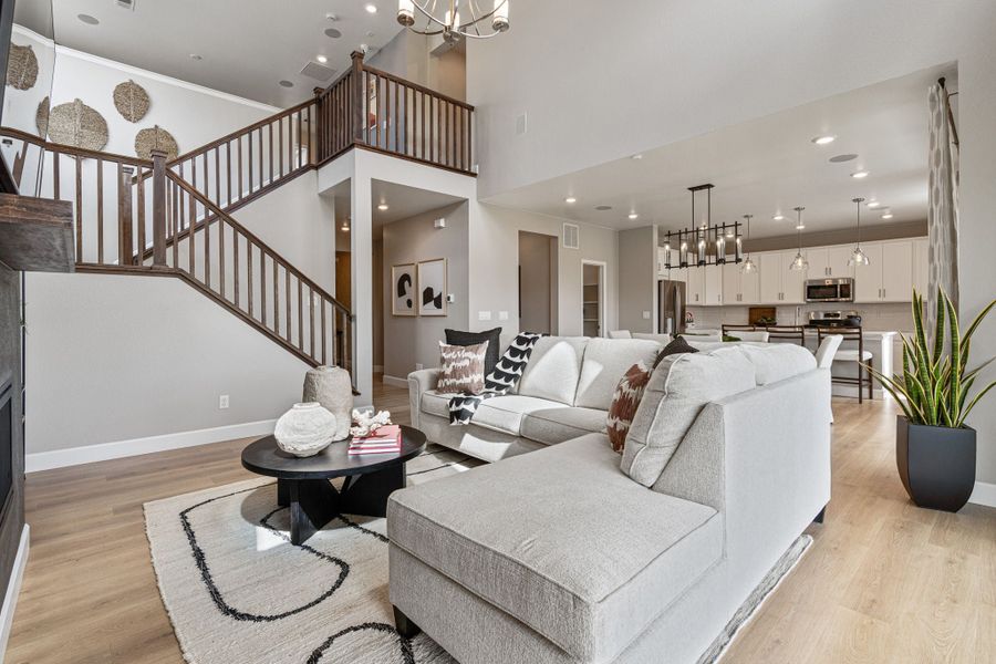 Representative furnished interior of a home built from the Fairmount by Taylor Morrison in Sugar Creek City Collection, Loveland (Image 5).