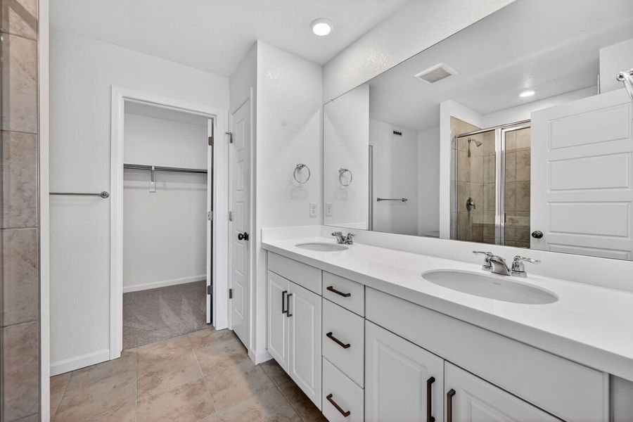 Furnished interior view inside a new home in Trailstone, Arvada (Image 6).