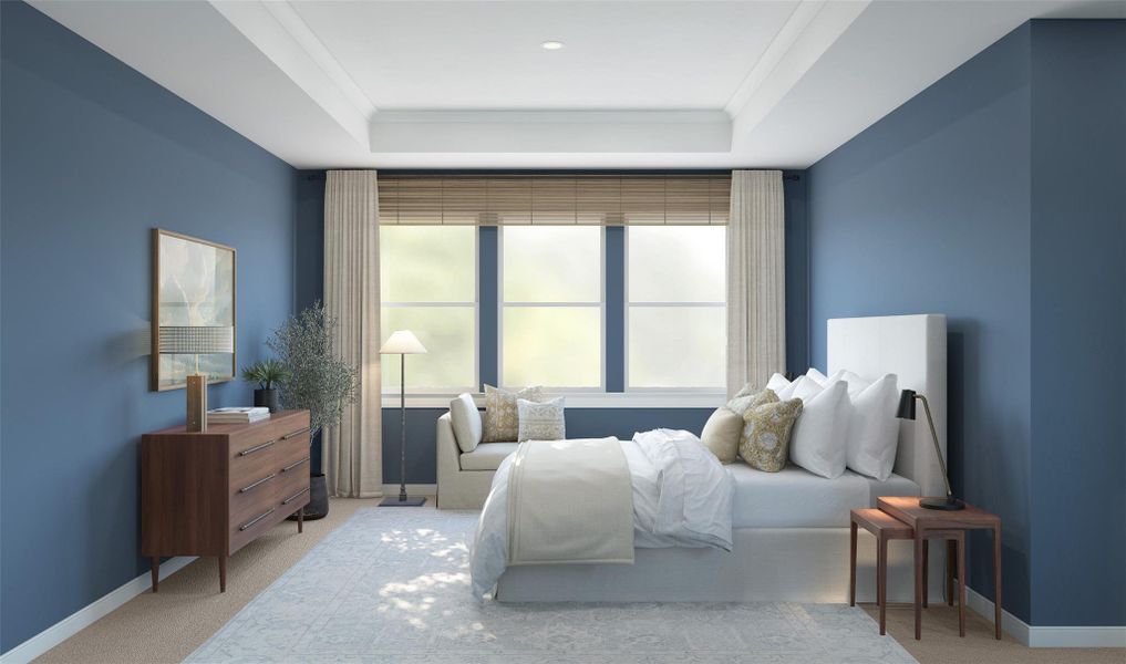 Tranquil primary suite (*Artist rendering used for illustration purposes only.) Tranquil primary suite (*Artist rendering used for illustration purposes only.)