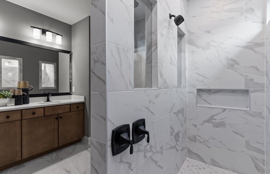 Walk In Shower in owners suite