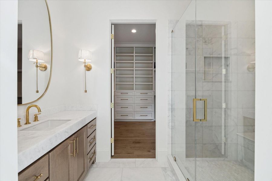 This home is curated to exude timelessness through the meticulously selected materials and finishes.