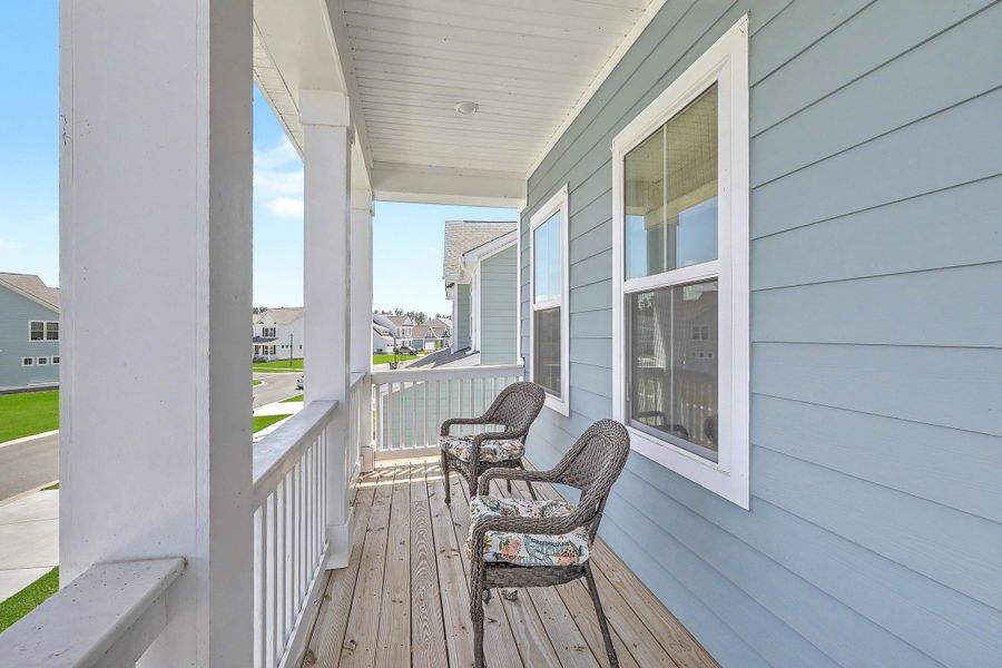 Exterior details and patio area of a home in Tidewater at Lakes of Cane Bay, Summerville (Image 21). Exterior details and patio area of a home in Tidewater at Lakes of Cane Bay, Summerville (Image 21).