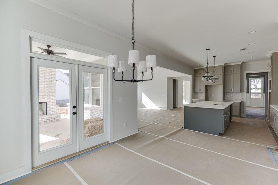 In-progress construction of a new home in , Cumming, GA (Image 37).