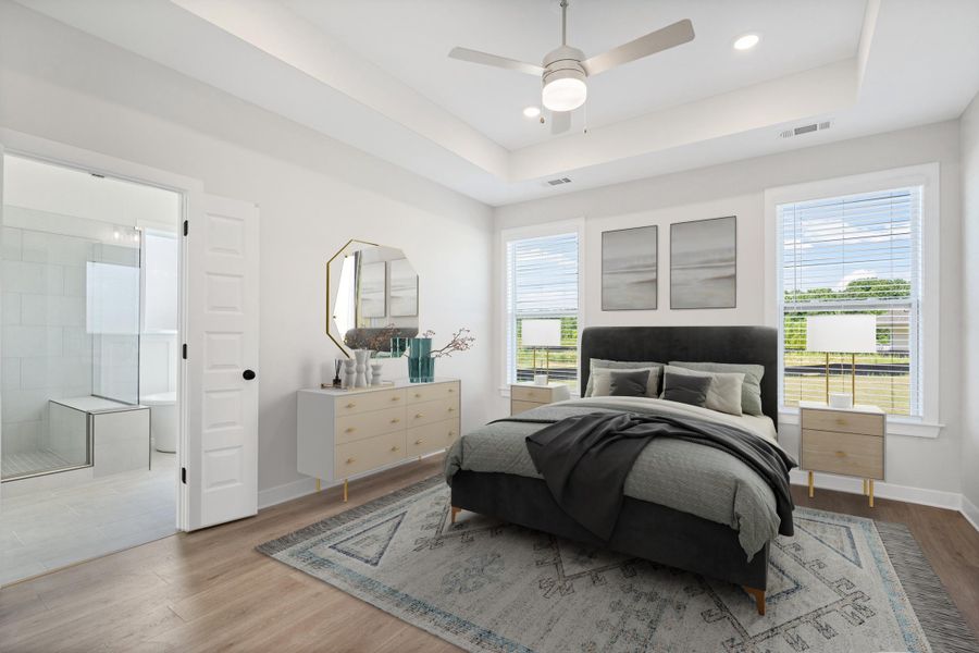 Furnished interior view inside a new home in Villages of Green Meadows, Munford (Image 13).