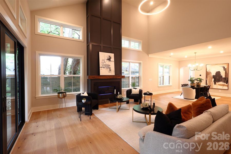 Furnished interior view inside a new home in , Charlotte (Image 6). Furnished interior view inside a new home in , Charlotte (Image 6).