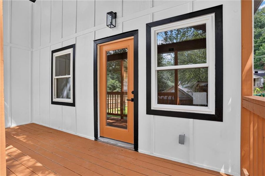 Exterior details and patio area of a home in , Scottdale (Image 25).