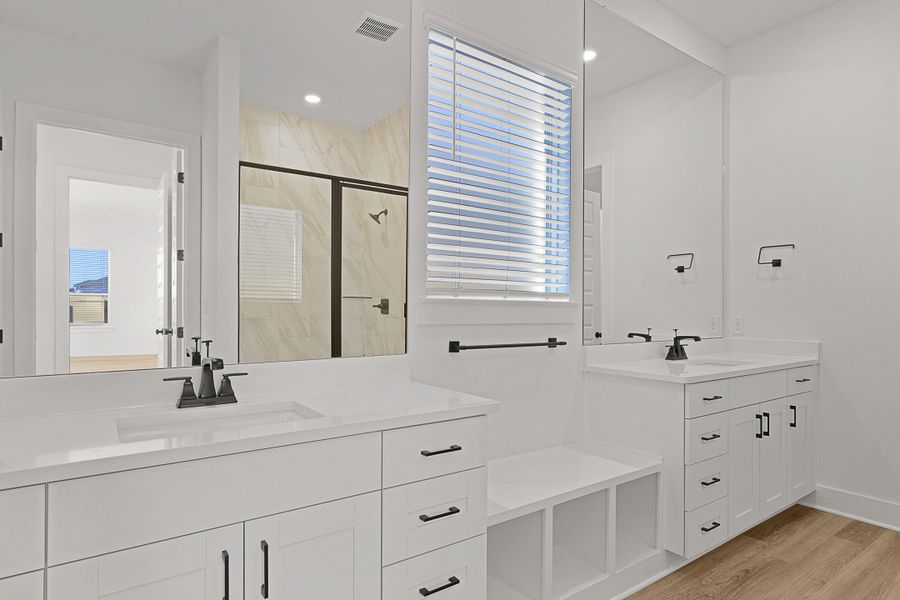 Furnished interior view inside a new home in Lariat, Liberty Hill (Image 42).