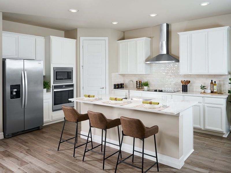 Kitchen modeled at Crescent Lakes at Babcock Ranch