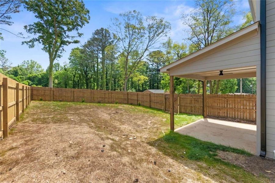 Exterior details and patio area of a home in , Atlanta (Image 23).