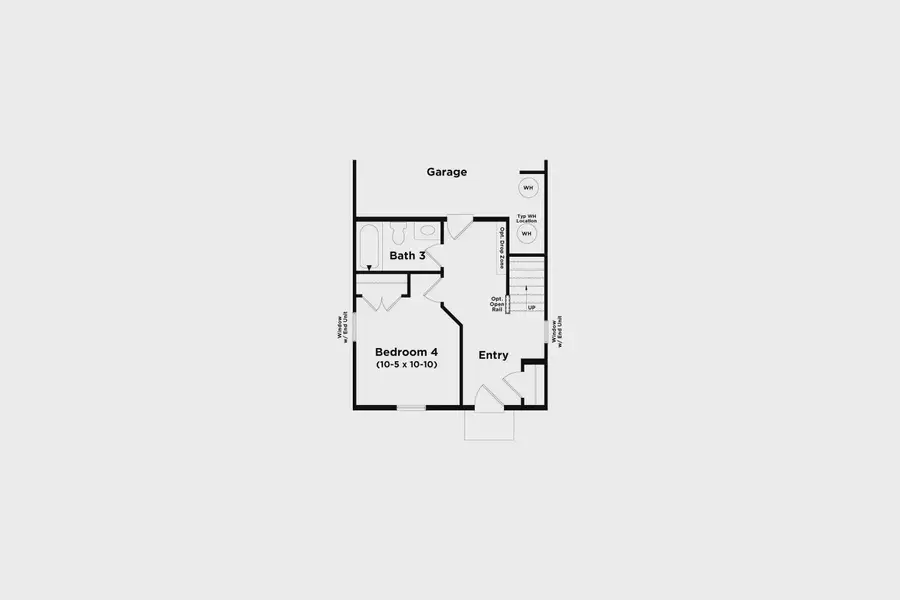 2D floor plan layout for the Seaton - Dual Primary Suite by DRB Homes in Barrett Pointe, Kennesaw, GA (Image 3).