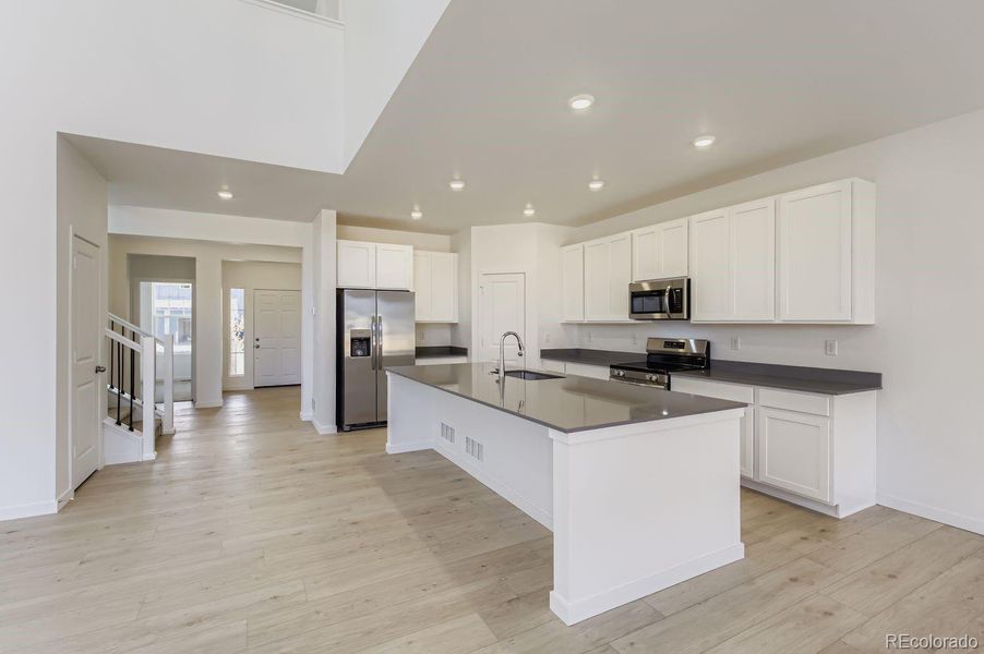 Furnished interior view inside a new home in Ledge Rock: The Monarch Collection, Johnstown (Image 5).