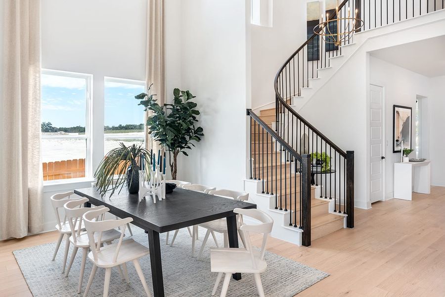 Image 4 representing the Linden by Tri Pointe Homes in Lagos Reserve, Manor, TX.