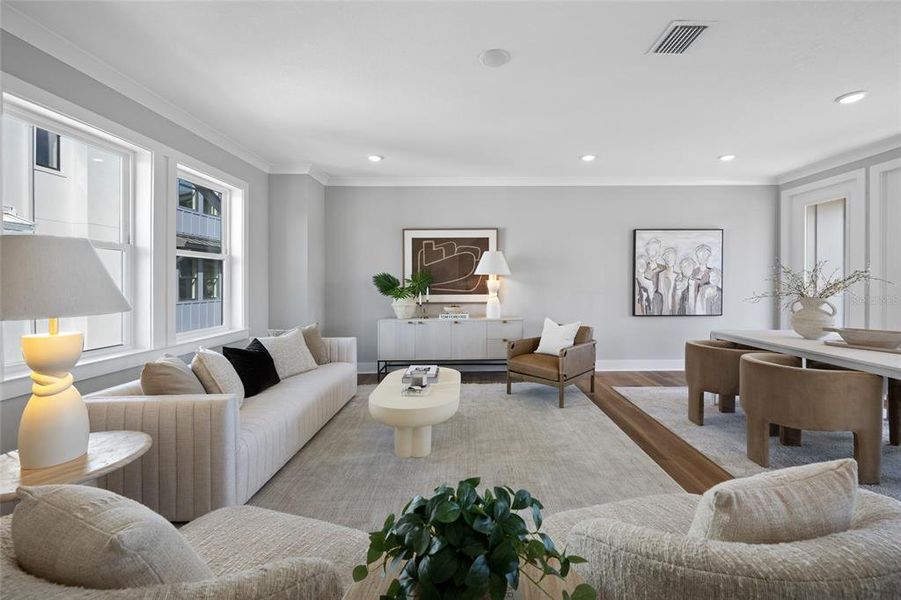 Furnished interior view inside a new home in Blanc, St. Petersburg (Image 50).