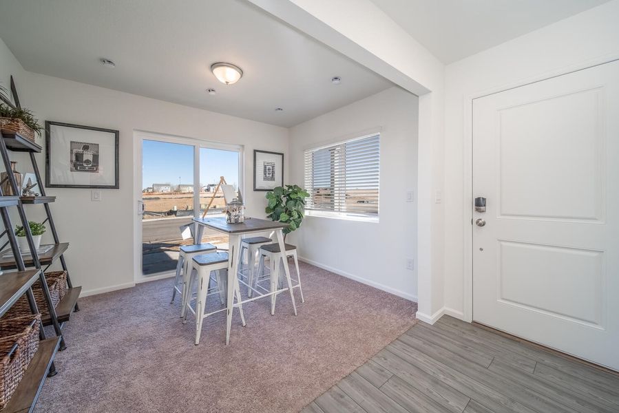 Furnished interior view inside a new home in Muegge Farms, Bennett (Image 28).