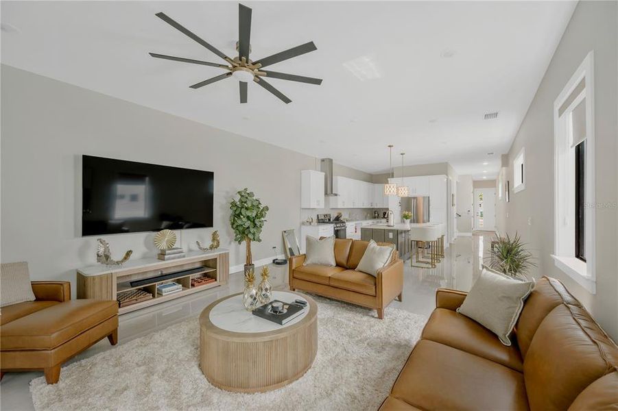 Furnished interior view inside a new home in , Tampa (Image 41).